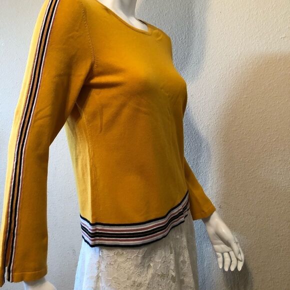 Alfani Varsity Stripe Sweater Size Medium - Picture 7 of 8